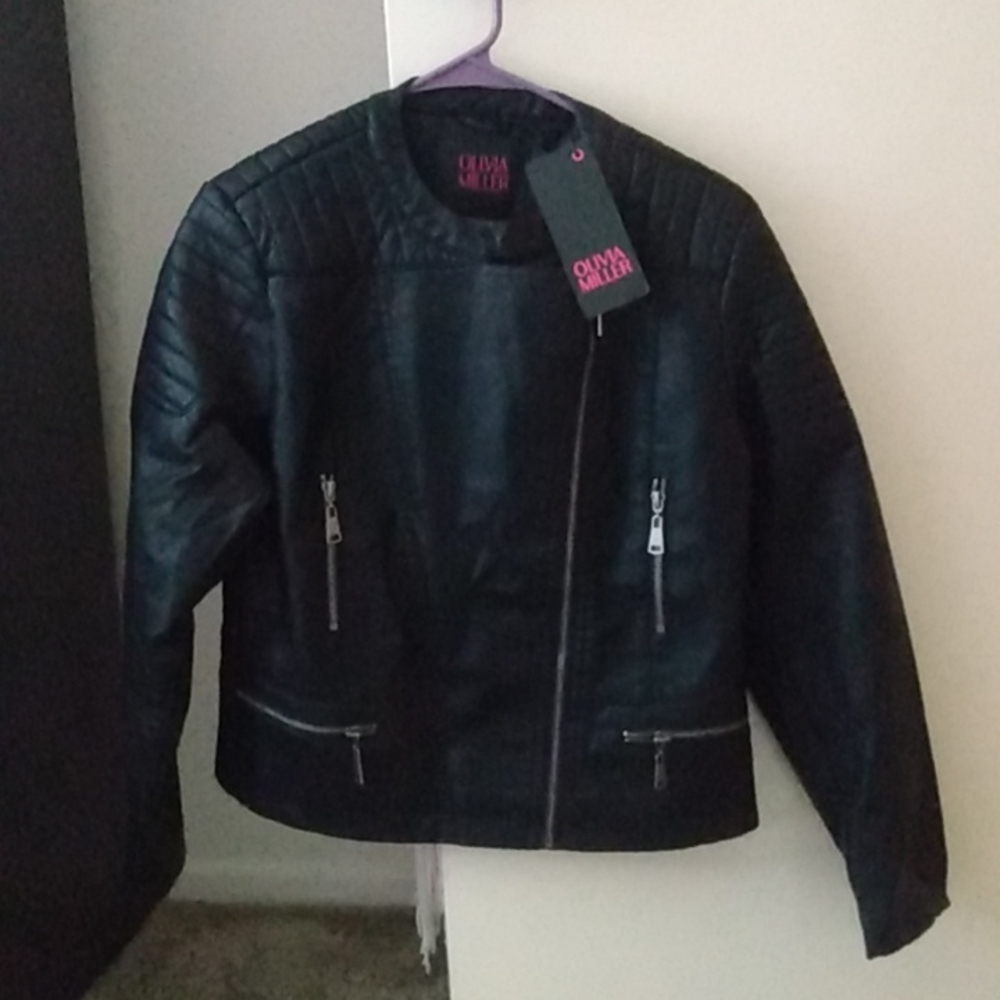 M leather jacket
